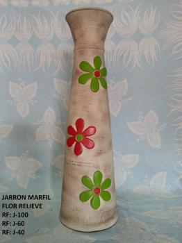 JARRON MARFIL FLOR