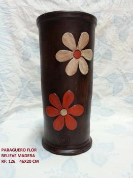 PARAGUERO MADERA FLOR