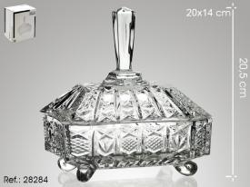 BOMBONERA CUADRADA CRISTAL 28284